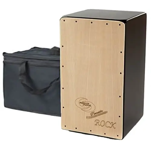 Cajón de percusión Media Luna Rock con funda