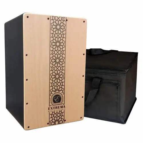Cajón Flamenco Extrema Percusión Mosaico Tapa Haya con funda sin acolchar