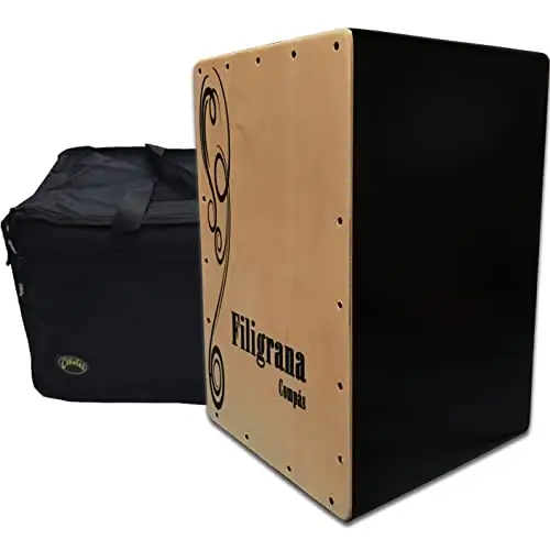 Caja Flamenca Filigrana Compas Con Funda